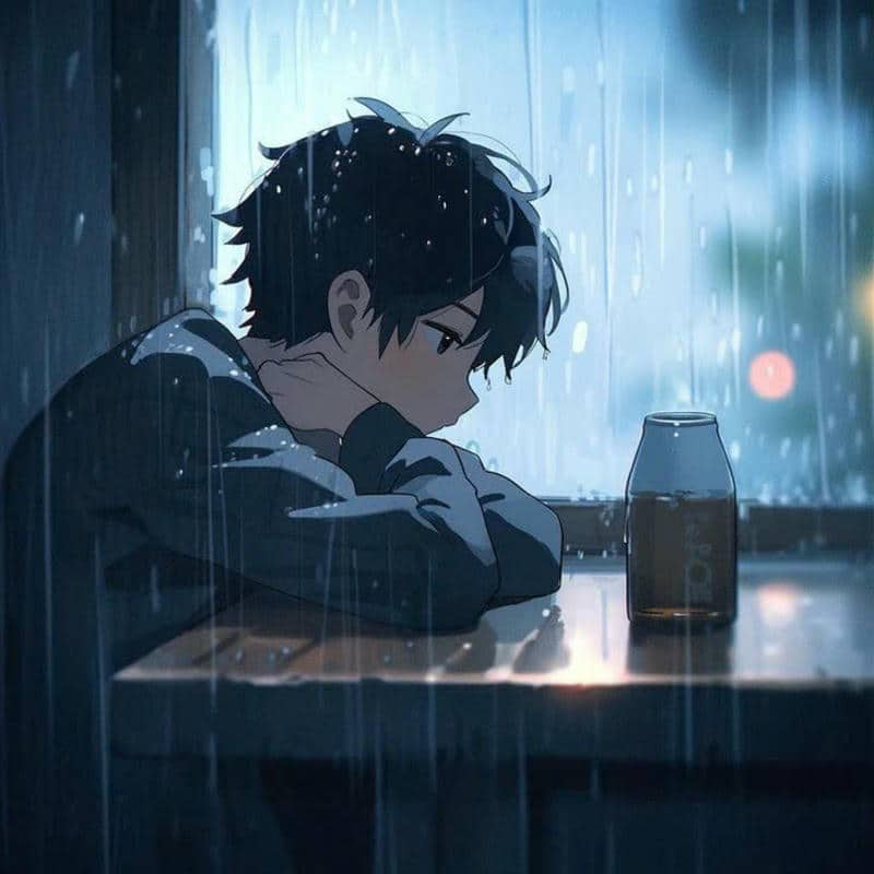 ảnh anime nam sad boy