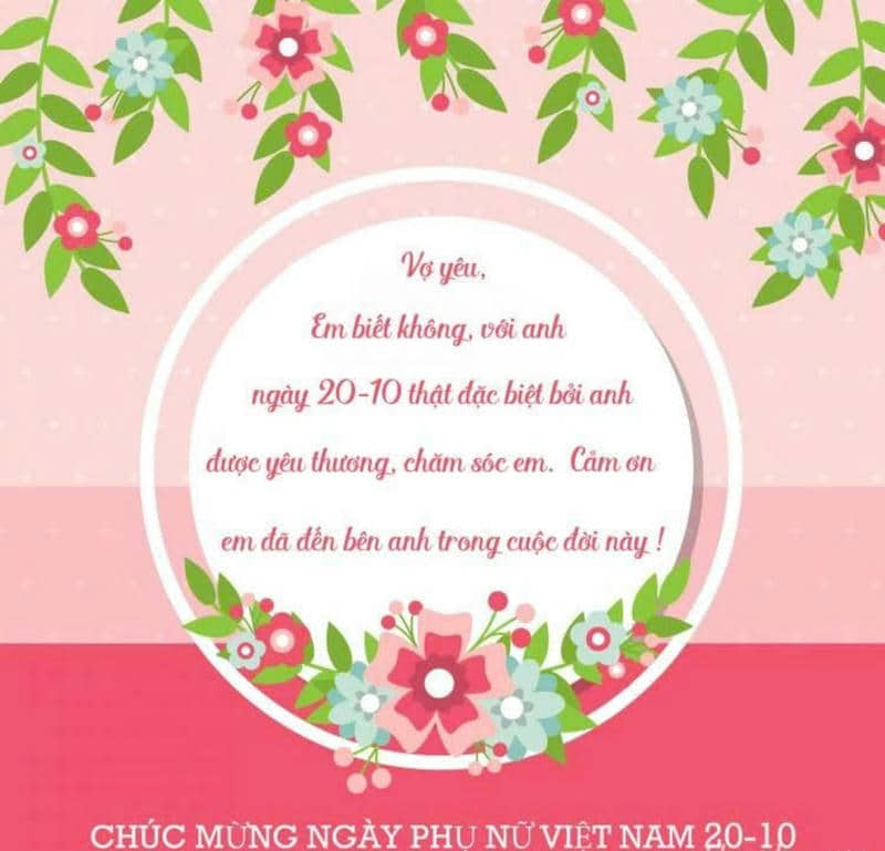 ảnh chúc 20-10 ý nghĩa