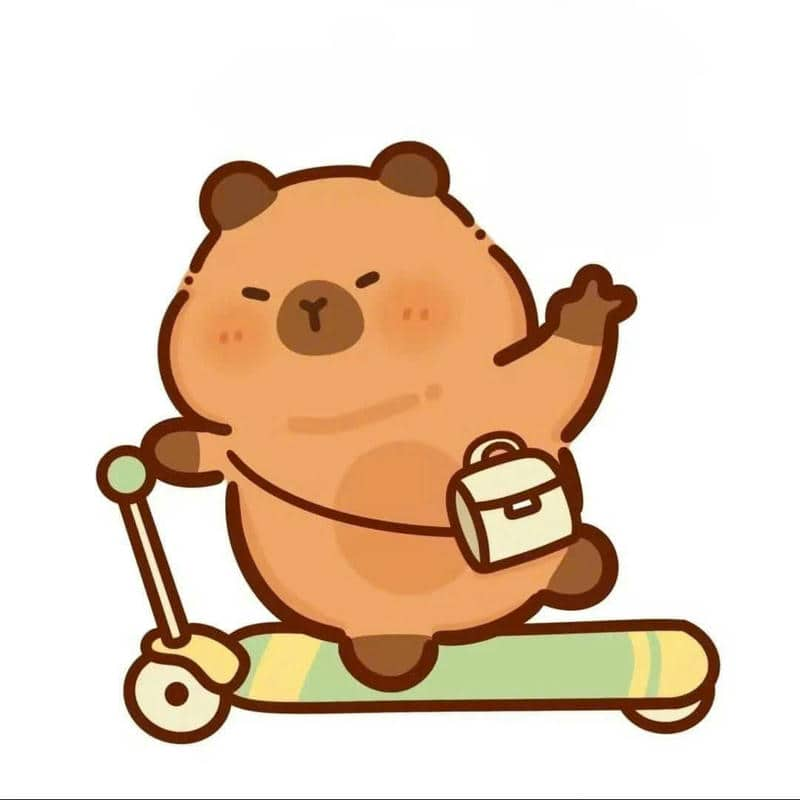 hình capybara chibi