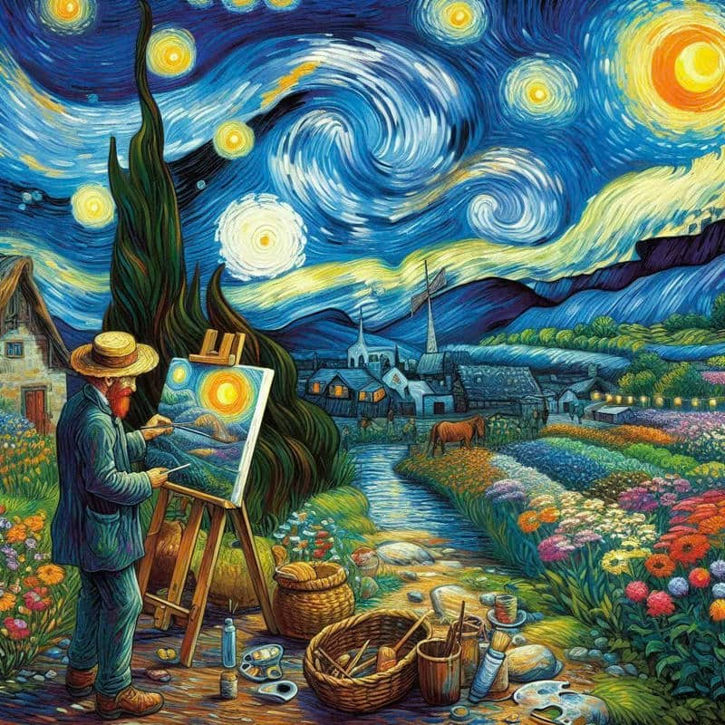 tranh van gogh 4k